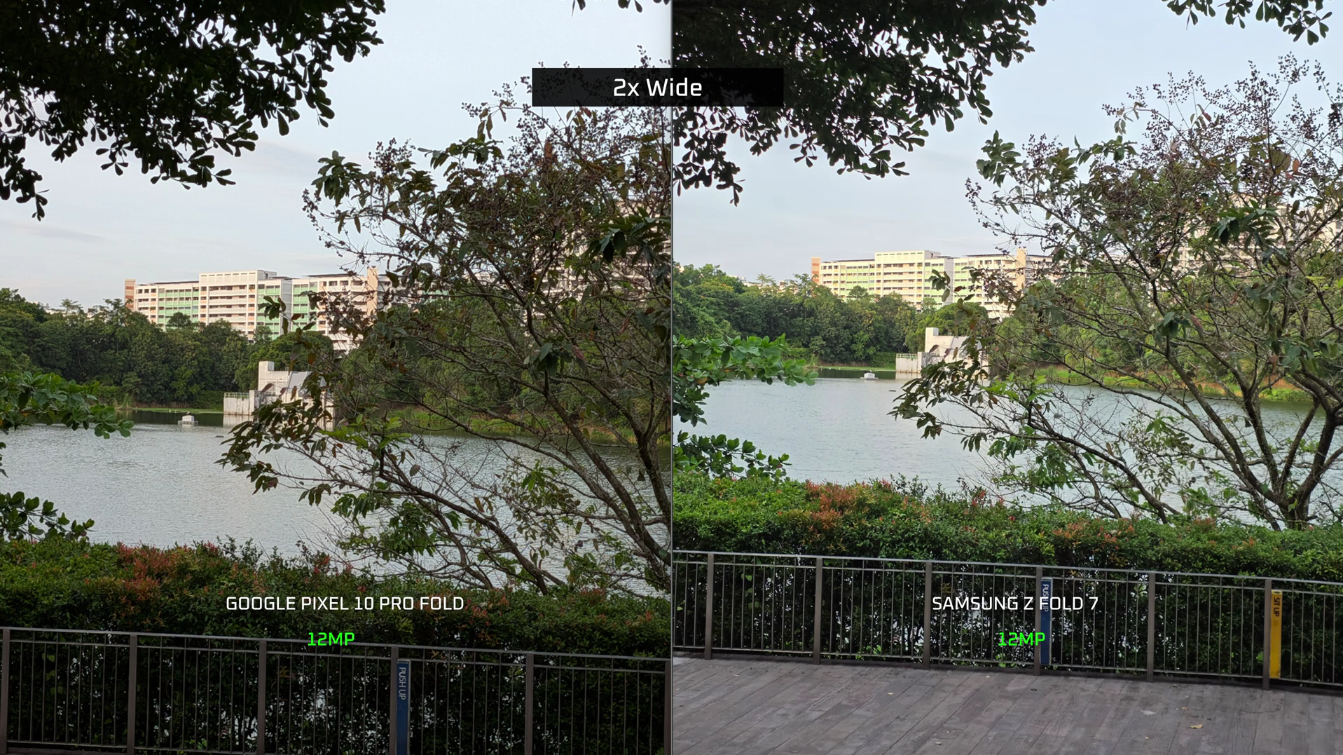 A demonstration of the Add Me AI feature on the Pixel 10 Pro Fold screen.