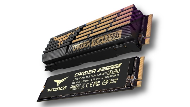 TEAMGROUP T-Force CARDEA A440 1TB SSD on a plain white background.