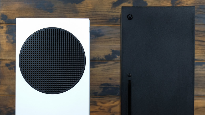 The Xbox Series X and Series S consoles displayed together on a flat surface.