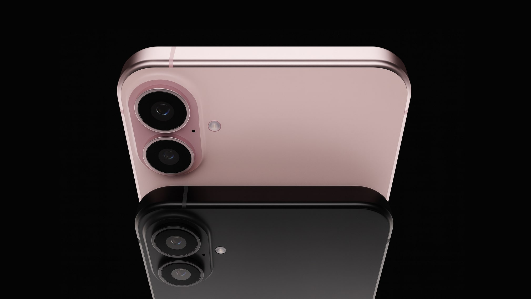 Close-up of the iPhone 17 Pro camera module with three large lenses.