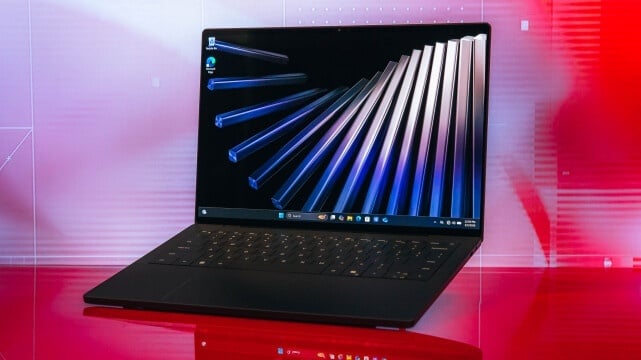 Dell XPS 14 (2026) laptop on a clean office desk.