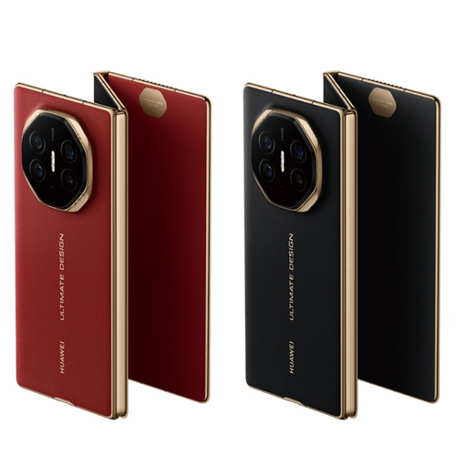 Huawei Mate XT tri-fold smartphone fully expanded.