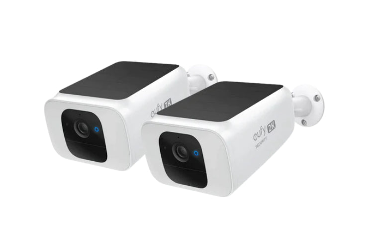 A dedicated Eufy home security camera mounted indoors.