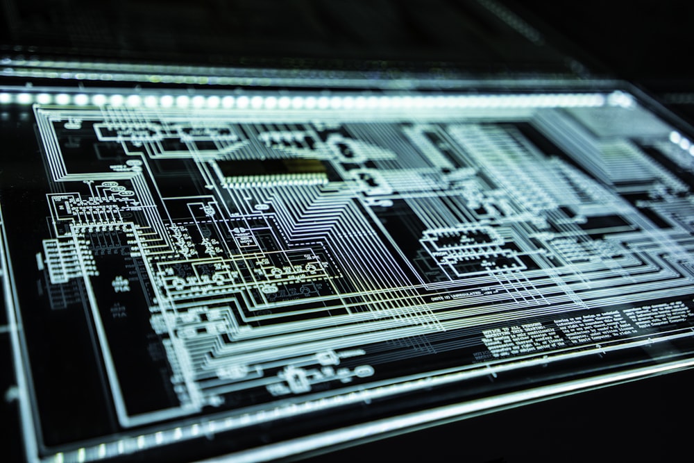 Cyber technology and artificial neural network concept visualization