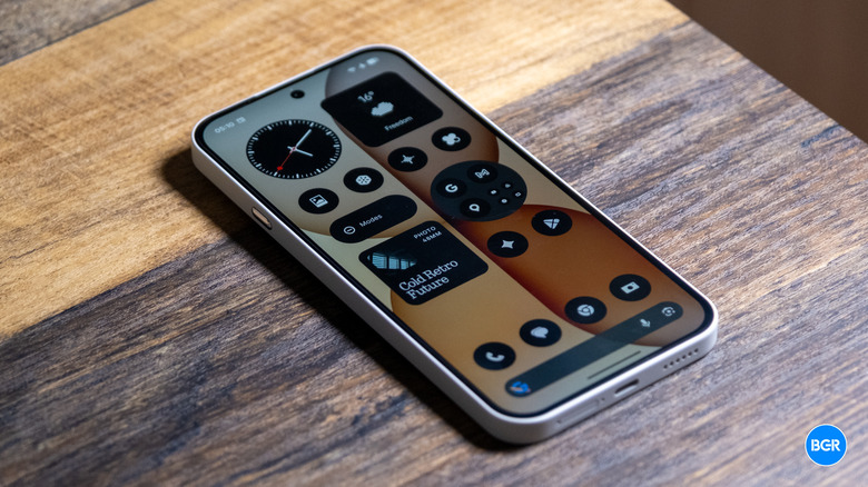 The active 6.8-inch AMOLED display of the Nothing Phone (4a) showing vibrant colors.