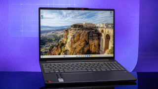 The Lenovo IdeaPad Slim 3x 15 laptop shown from a slight angle.