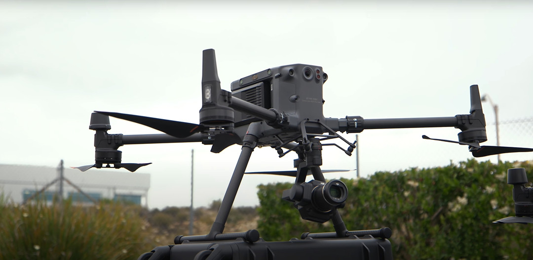 A large DJI Matrice enterprise drone designed for high-durability and industrial use.