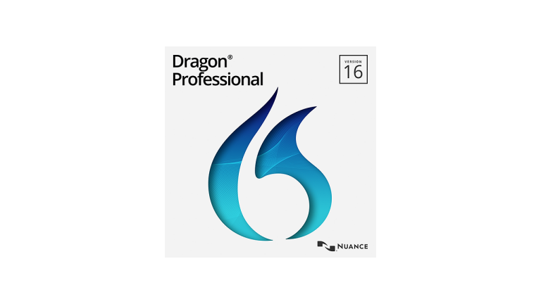 The retail packaging and software interface for Dragon Professional dictation software.