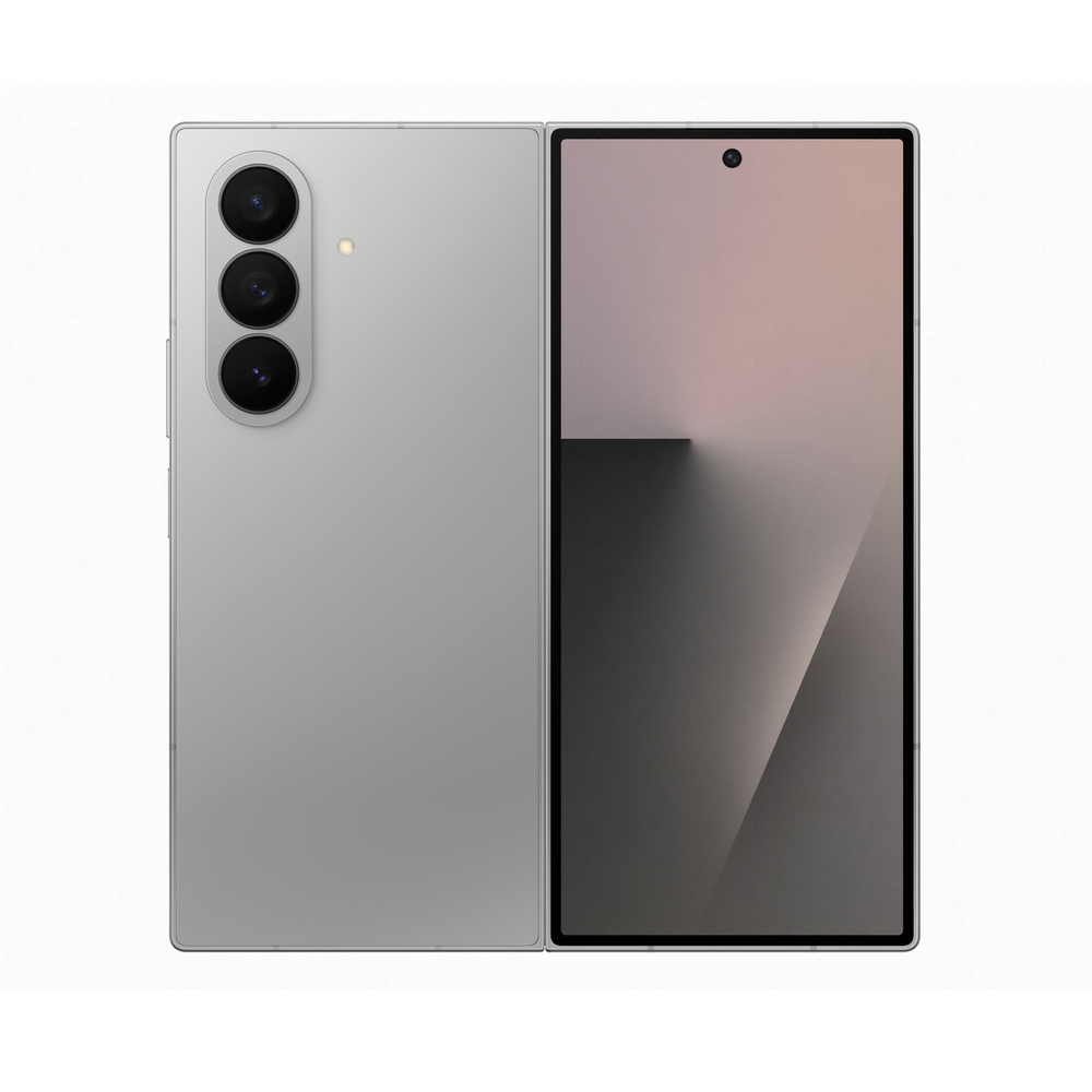 Square render of the Samsung Galaxy Z Fold 7 showing its slim profile and camera lens arrangement.
