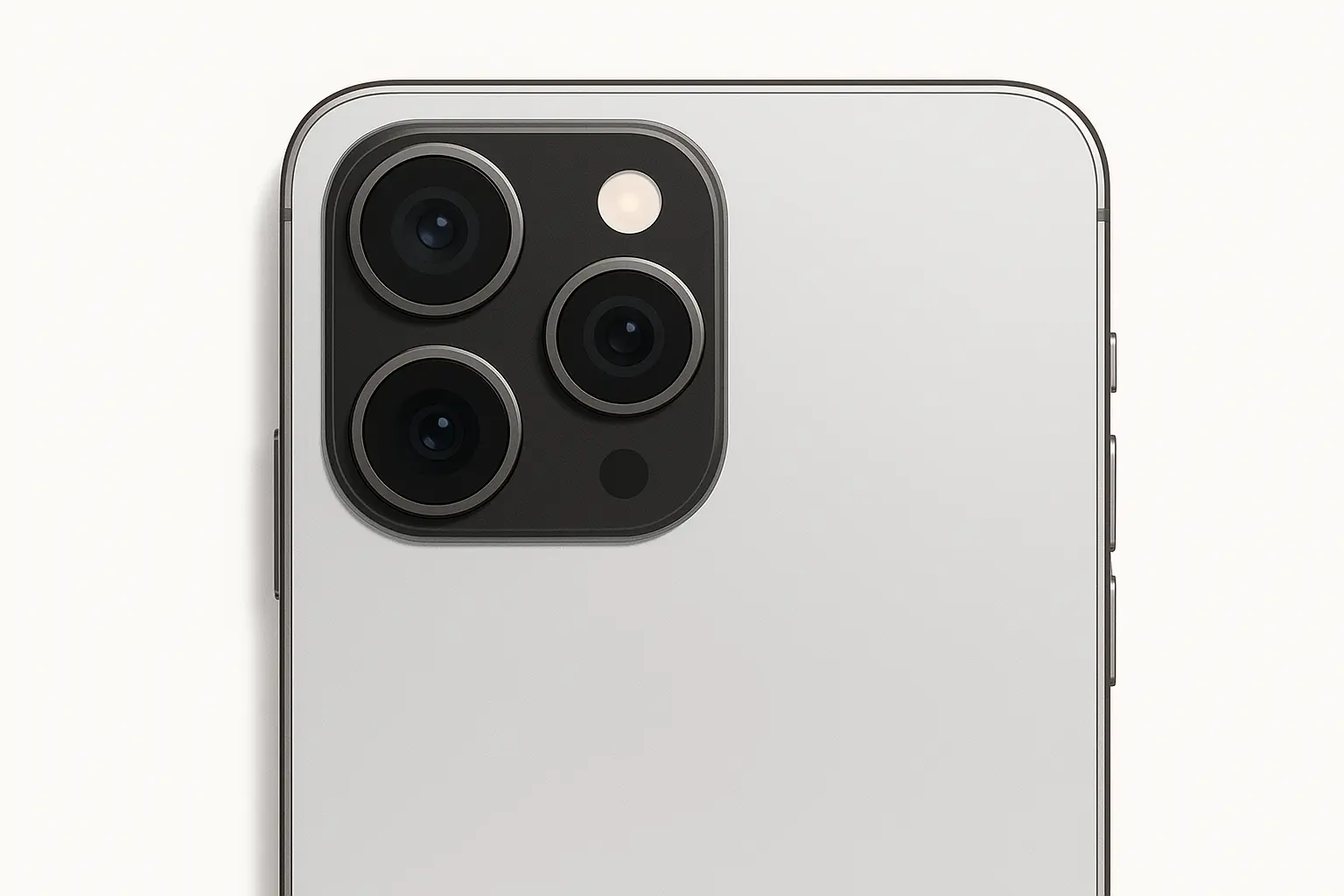 Close-up shots of multiple flagship smartphone camera modules including periscope and wide lenses.
