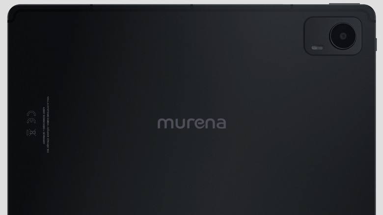Close-up of the Murena Volla Tablet's rear-facing camera lens.