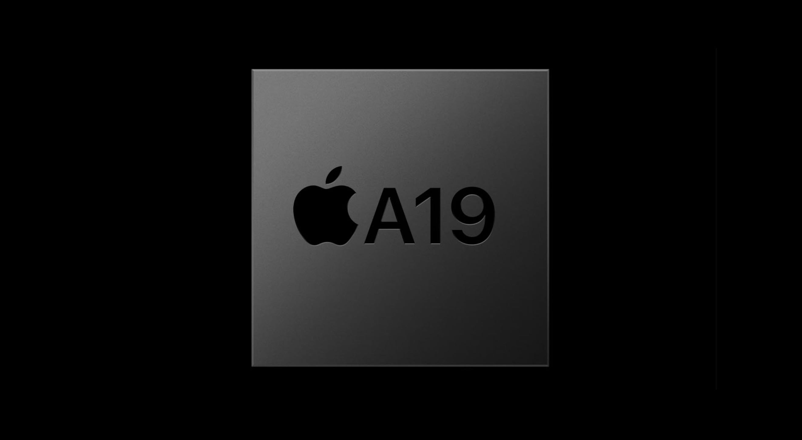 Graphic rendering of the Apple A19 Bionic chip architecture.