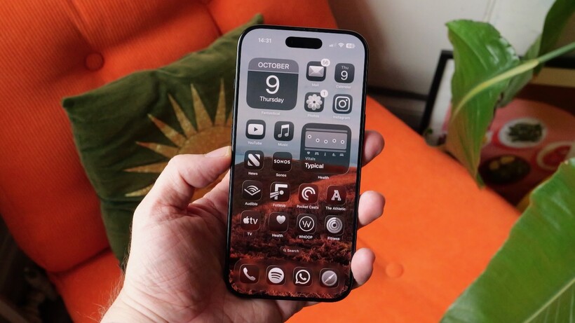 Side profile of the ultra-thin iPhone Air.