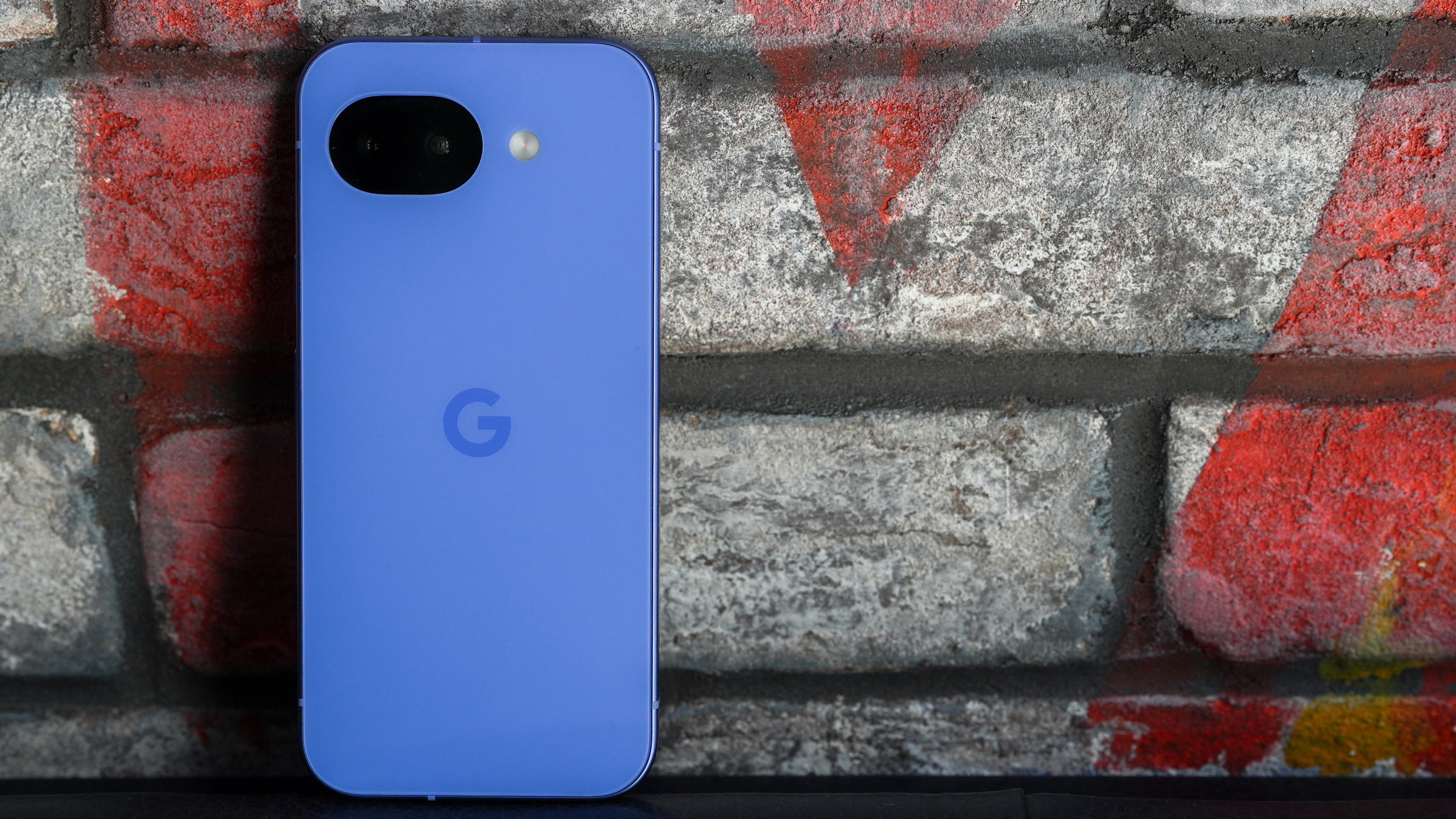 A detailed side-angle view of the flush rear camera module on the Pixel 10a.
