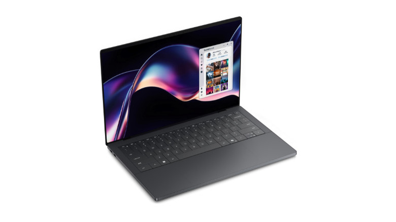 Dell XPS 14 laptop with a high-resolution display.