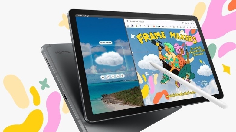 Front view of the Samsung Galaxy Tab S10 Lite.