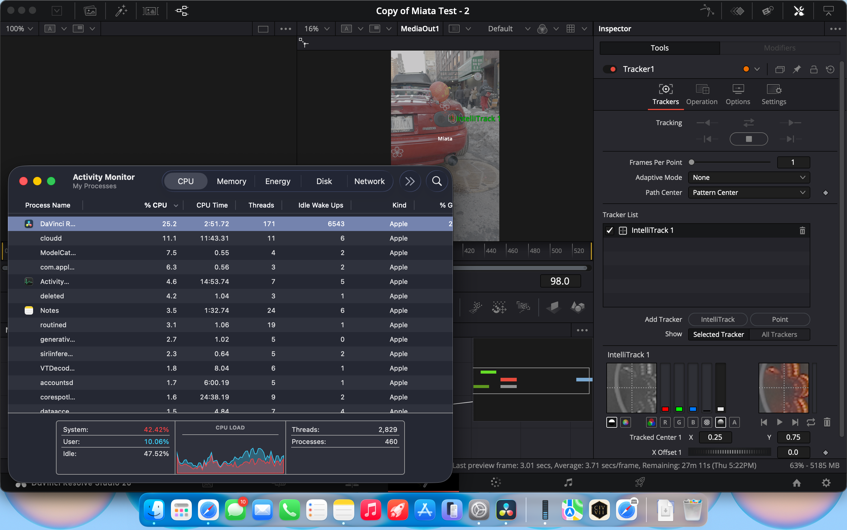 A screen showing complex node structures in the DaVinci Resolve Fusion page.