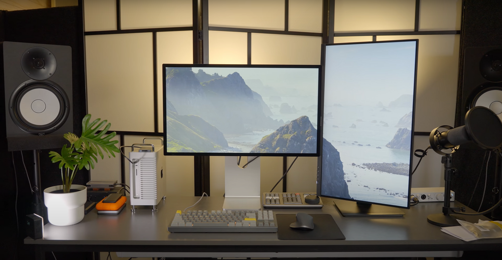 Silver Mac Studio server hardware on a desk.