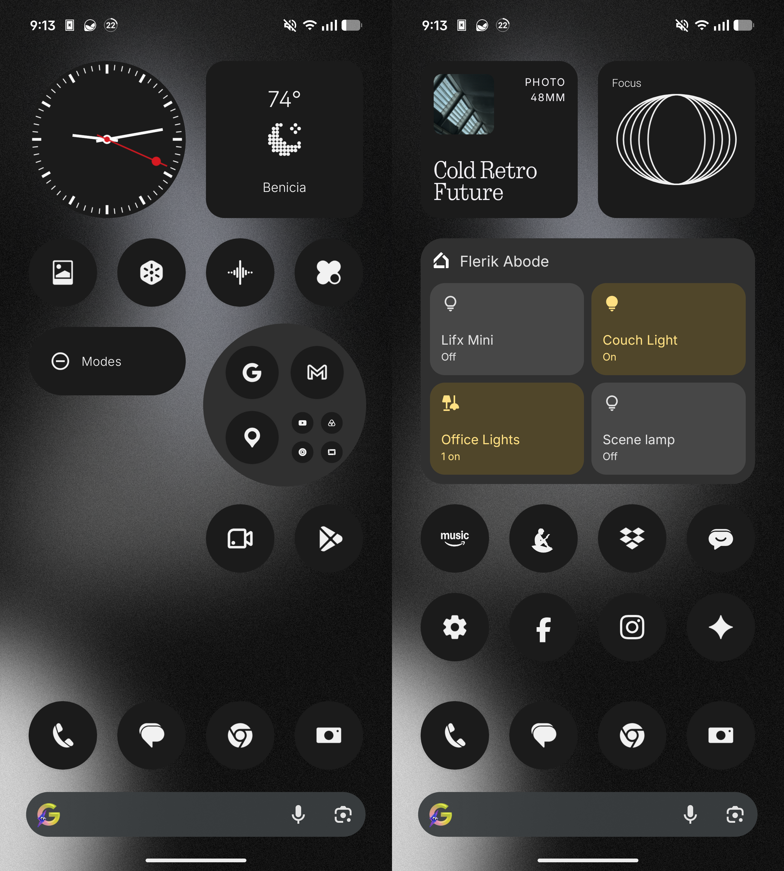 Screenshots of the Nothing OS 4.1 interface based on Android 16
