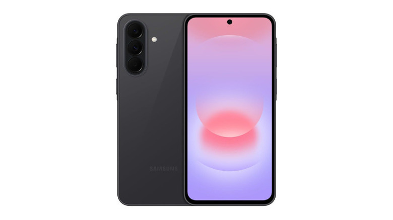 Front and rear view of the Samsung Galaxy A37 5G highlighting the screen and camera layout.